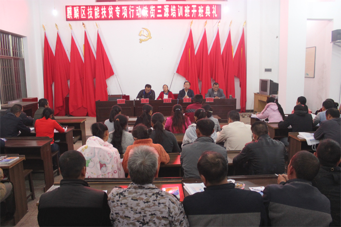 我校到麒麟区珠街街道开展技能扶贫受好评