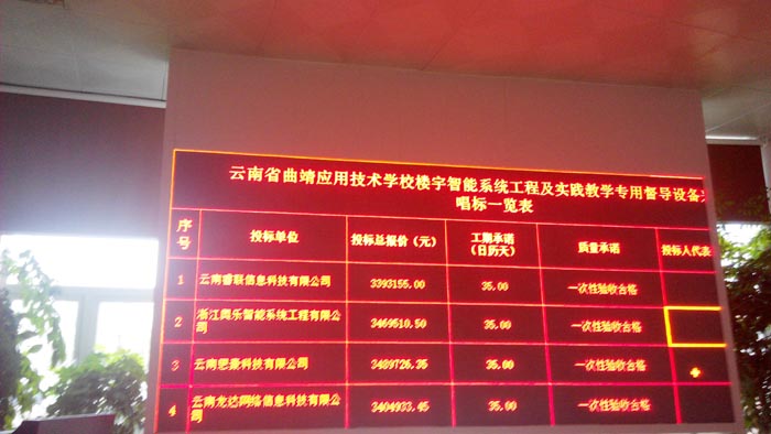 我校楼宇智能系统工程及实践教学专用督导建设项目招投标工作顺利完成