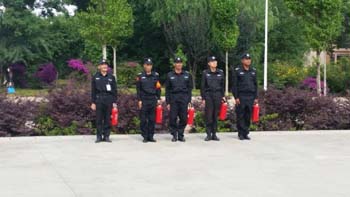 保卫科组织安保人员集中训练