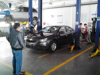 我校选手4S店实战练兵