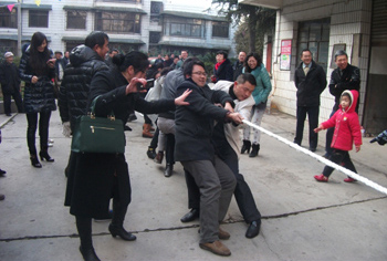 工会组织2014年元旦游园活动