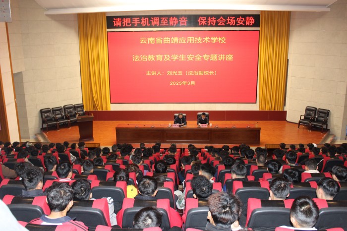 学校开展法治教育与学生安全专题讲座